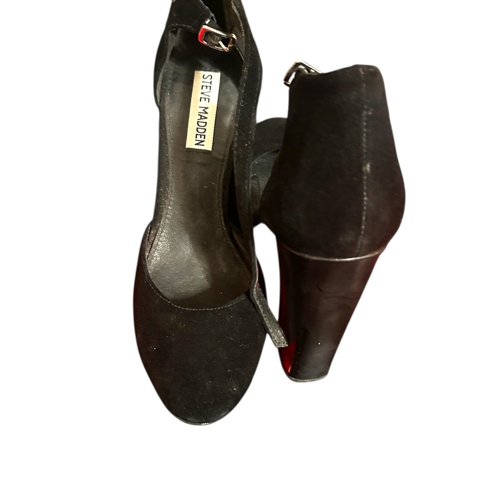 Steve Madden Black Block Heel Heels